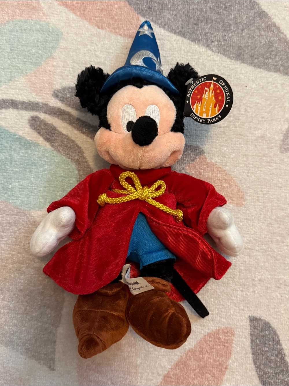 Vintage Disney Parks Sorcerer Mickey Mouse Plush